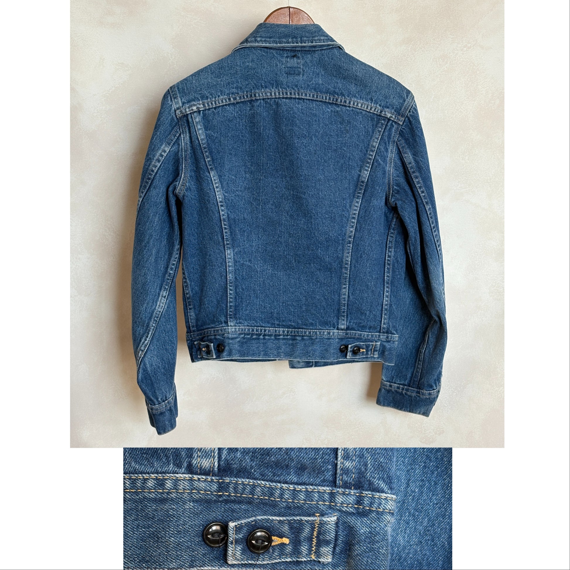 Size 36US / 46EU .Vintage 80s Lee Denim Jacket – 4 Pockets – Made in USA - USA Vintage Bcn