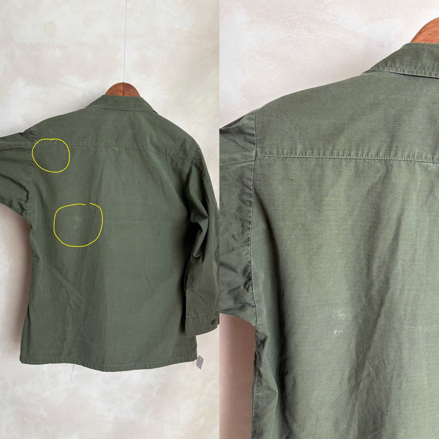 Med Reg. Authentic 1968 U.S. Army Vietnam War Jungle Jacket OG-107 – Vintage Military - USA Vintage Bcn
