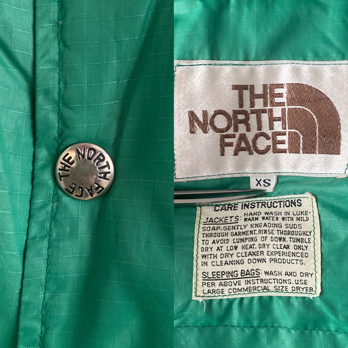 Size XS . Vintage 70s North face down vest-AJ357 Studio