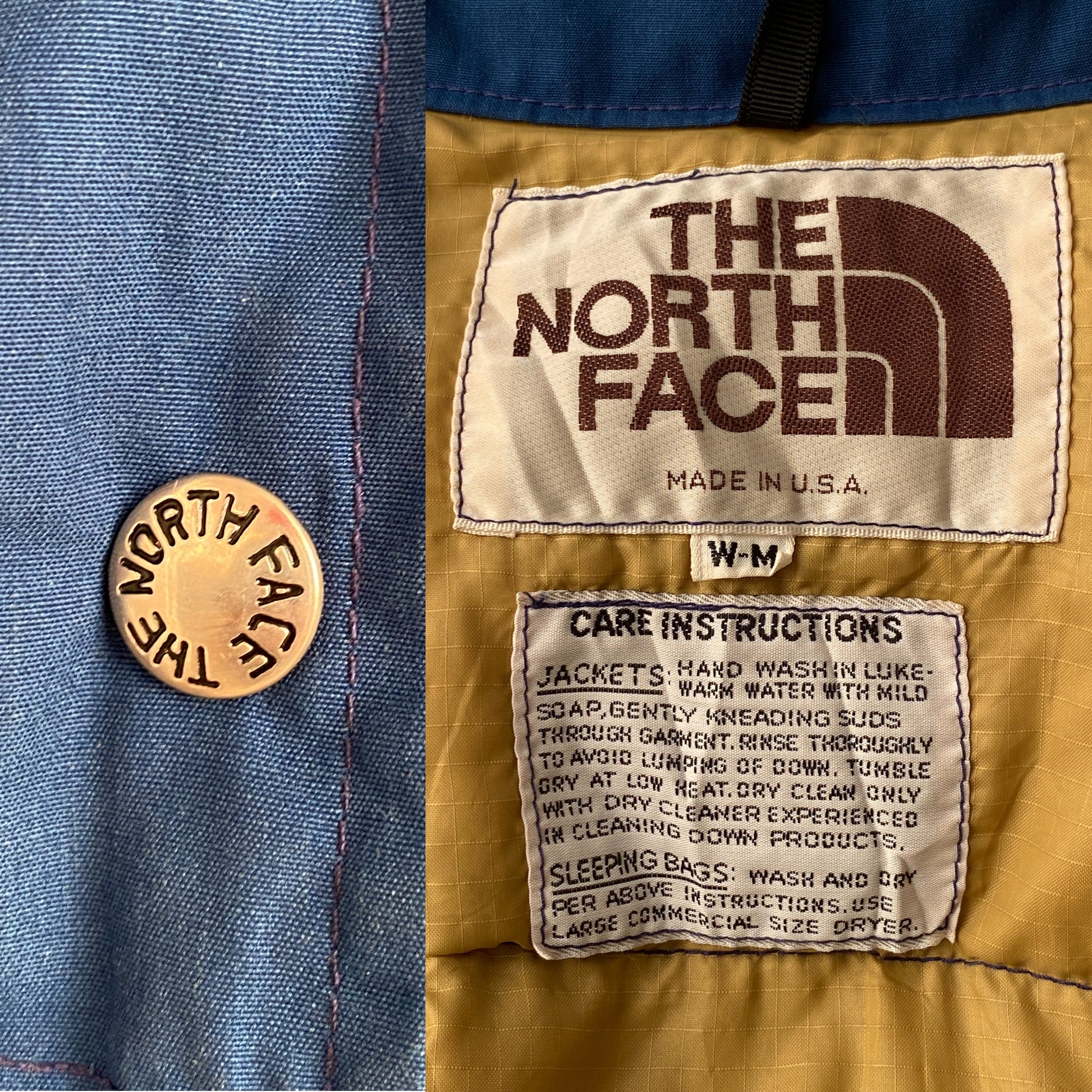 Size Women Med. Vintage North Face down vest Made in USA - USA Vintage Bcn