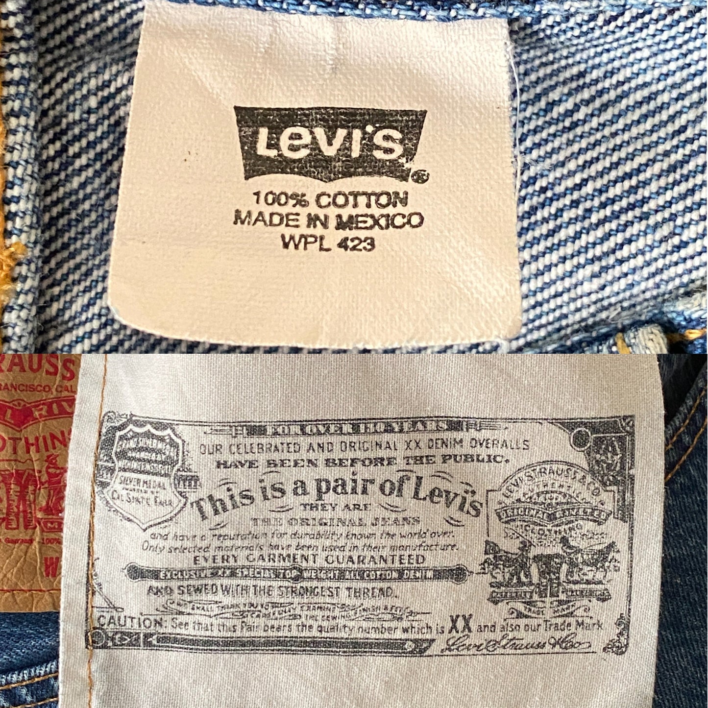 32X34 Vintage Denim Levi’s 501 vintage Made in Mexico-military-AJ357 Studio