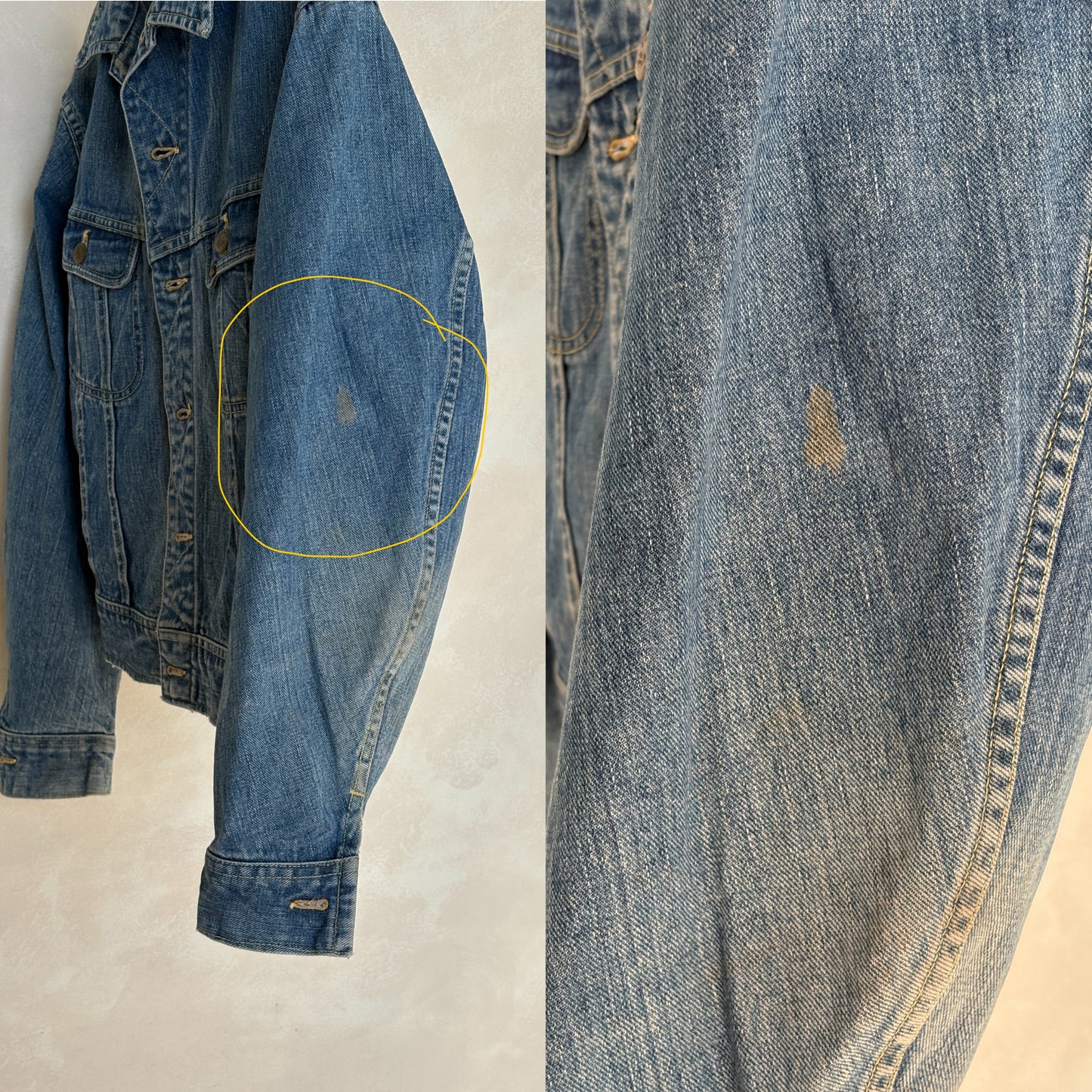 Size 46US / 56EU Vintage 70s Lee Union Made Denim Shirt – 2 Pockets – Made in USA - USA Vintage Bcn