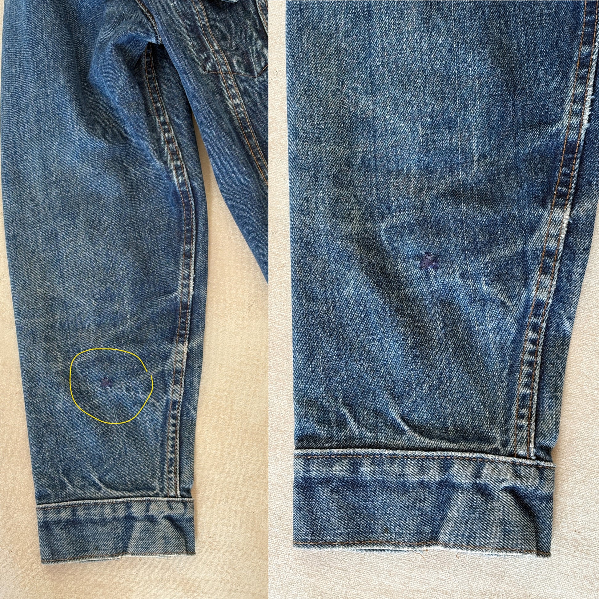 Size 40US / 50EU. Vintage Early 70s 2 pocket Levi’s Denim Jacket 70505 – Single Stitch, Made in USA - USA Vintage Bcn