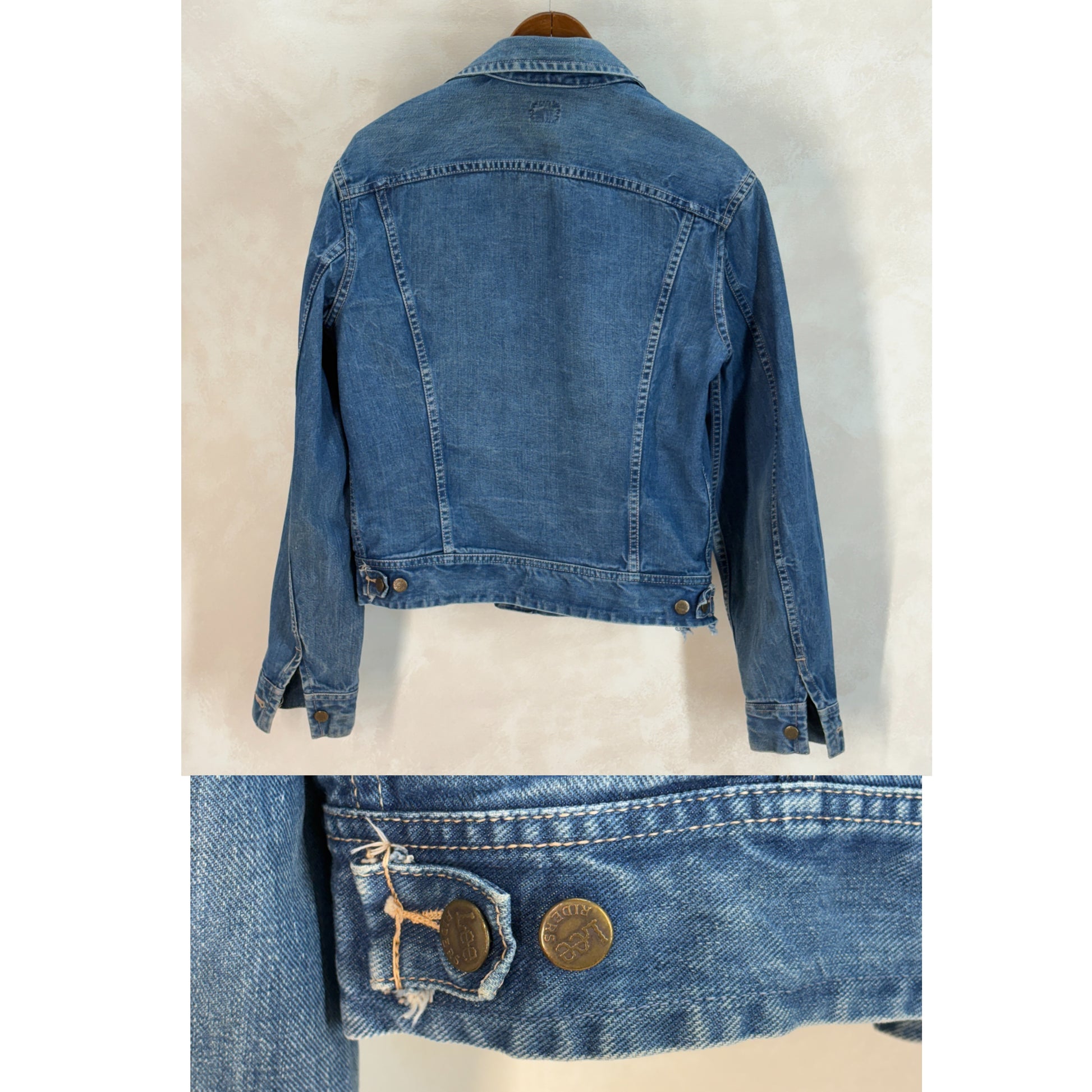 Size 42US Long/ 52EU Long. Vintage 1970s Lee Denim Jacket – 2 Chest Pockets - USA Vintage Bcn