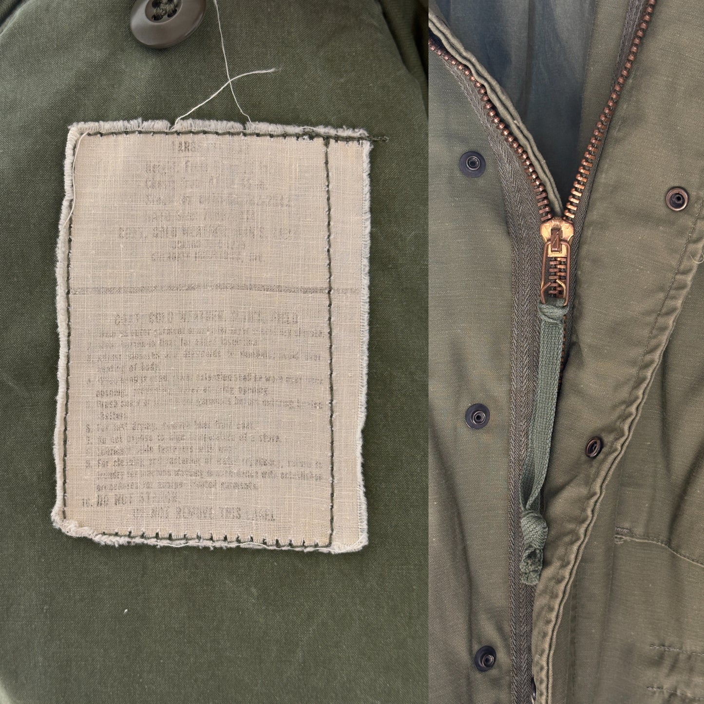 Large Reg. Authentic 1975 US army M-65 field jacket Military - USA Vintage Bcn