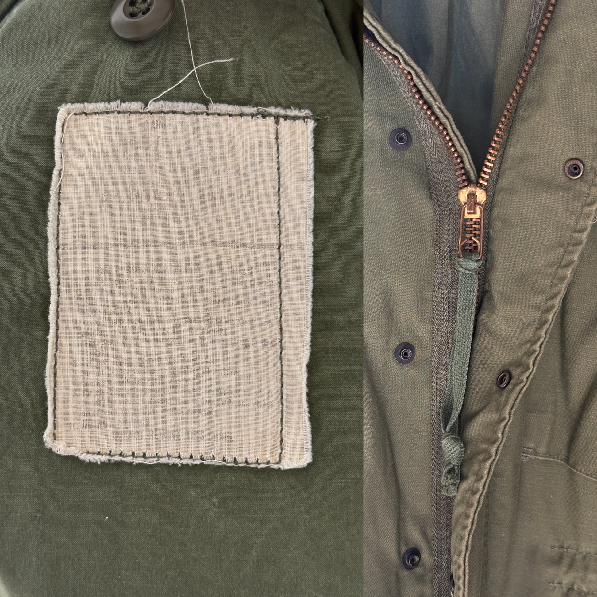 Large Reg. Authentic 1975 US army M-65 field jacket Military - USA Vintage Bcn