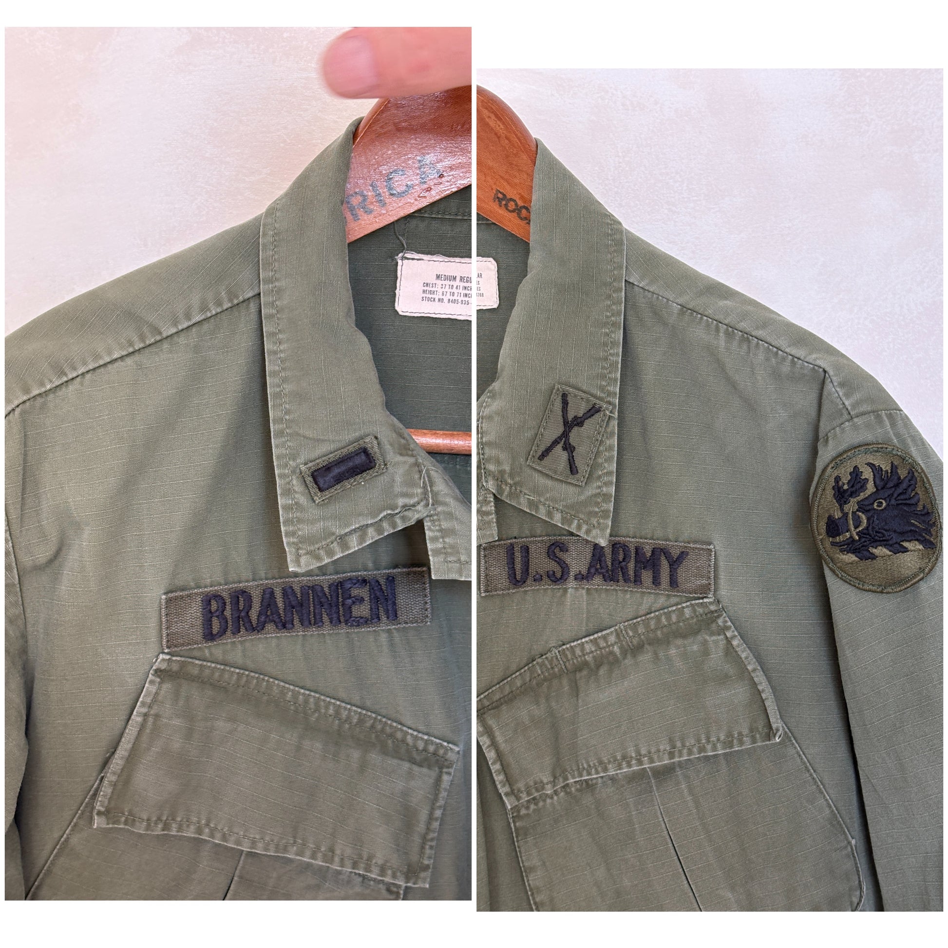Medium Reg. Authentic 1968 US Army vintage Vietnam jungle jacket. - USA Vintage Bcn