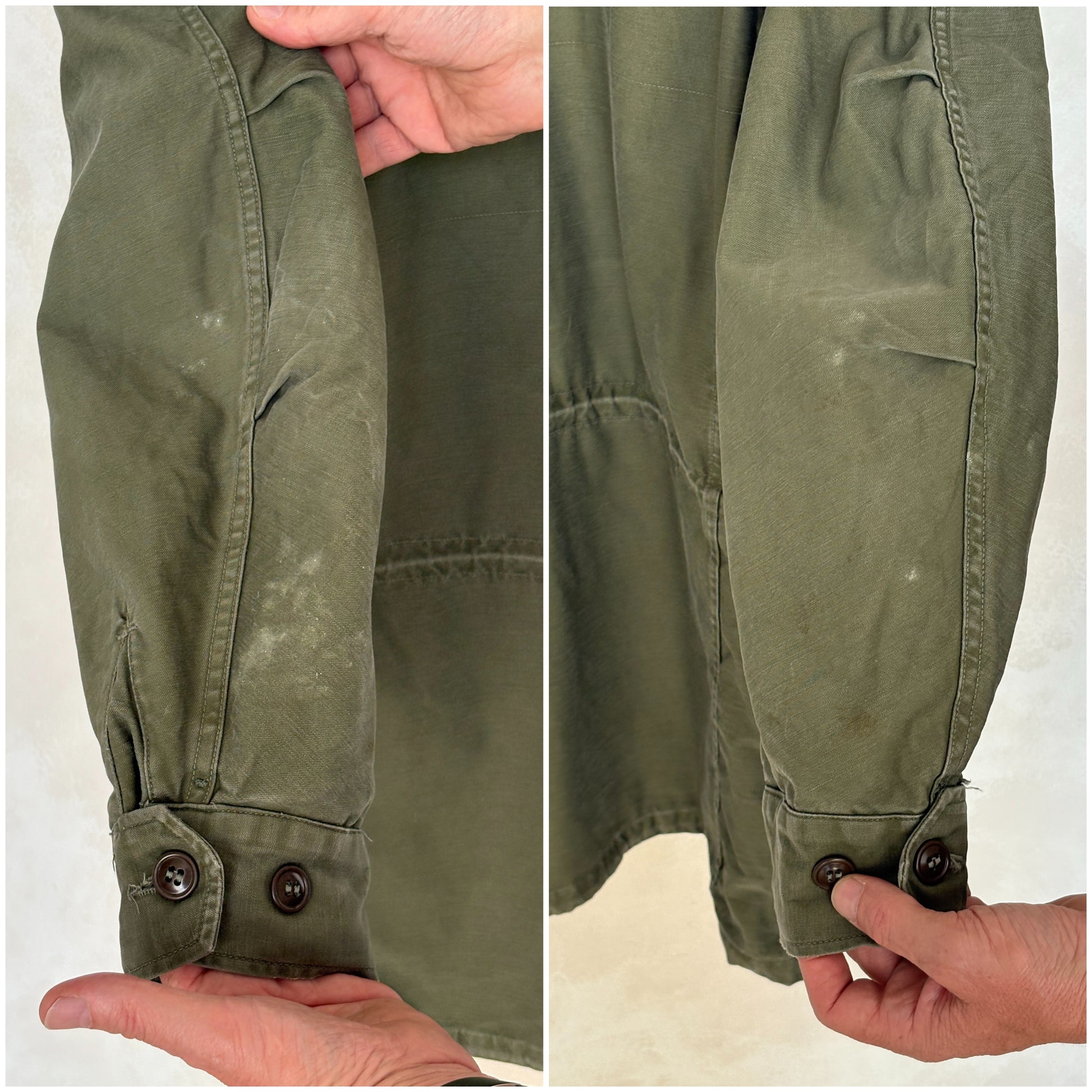 Med Long. Authentic 5th Army Vintage US Army M-51 OG-107 jacket. Military - USA Vintage Bcn