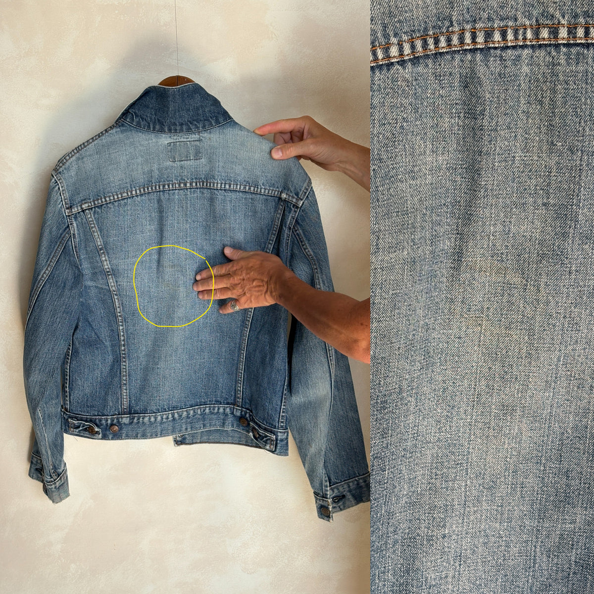 Vintage late 70s Levi’s 70505 denim jacket – 2 pocket trucker made in USA – size 42 us / 52 eu-AJ357 Studio