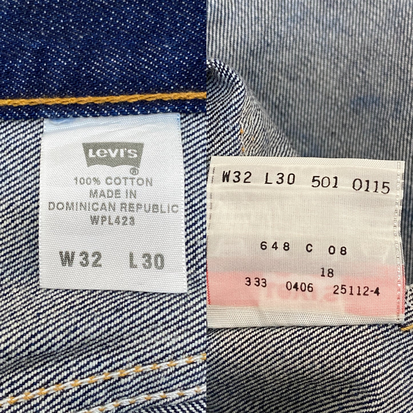32X30 Levi's 501 Vintage Denim Jeans-military-AJ357 Studio
