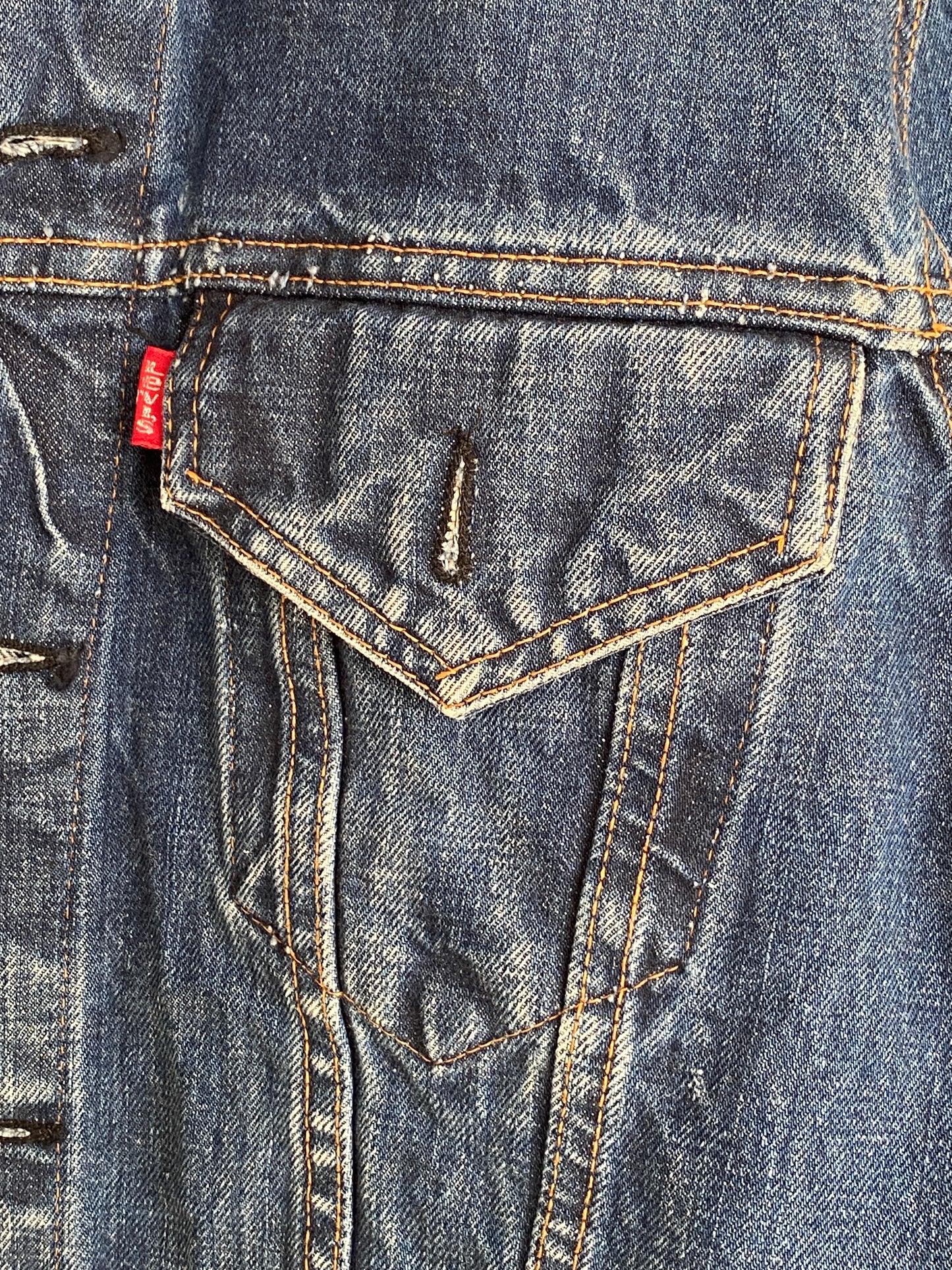 Size 42US Vintage 1971 Levis Jacket, Made in USA – 2 Pockets - USA Vintage Bcn