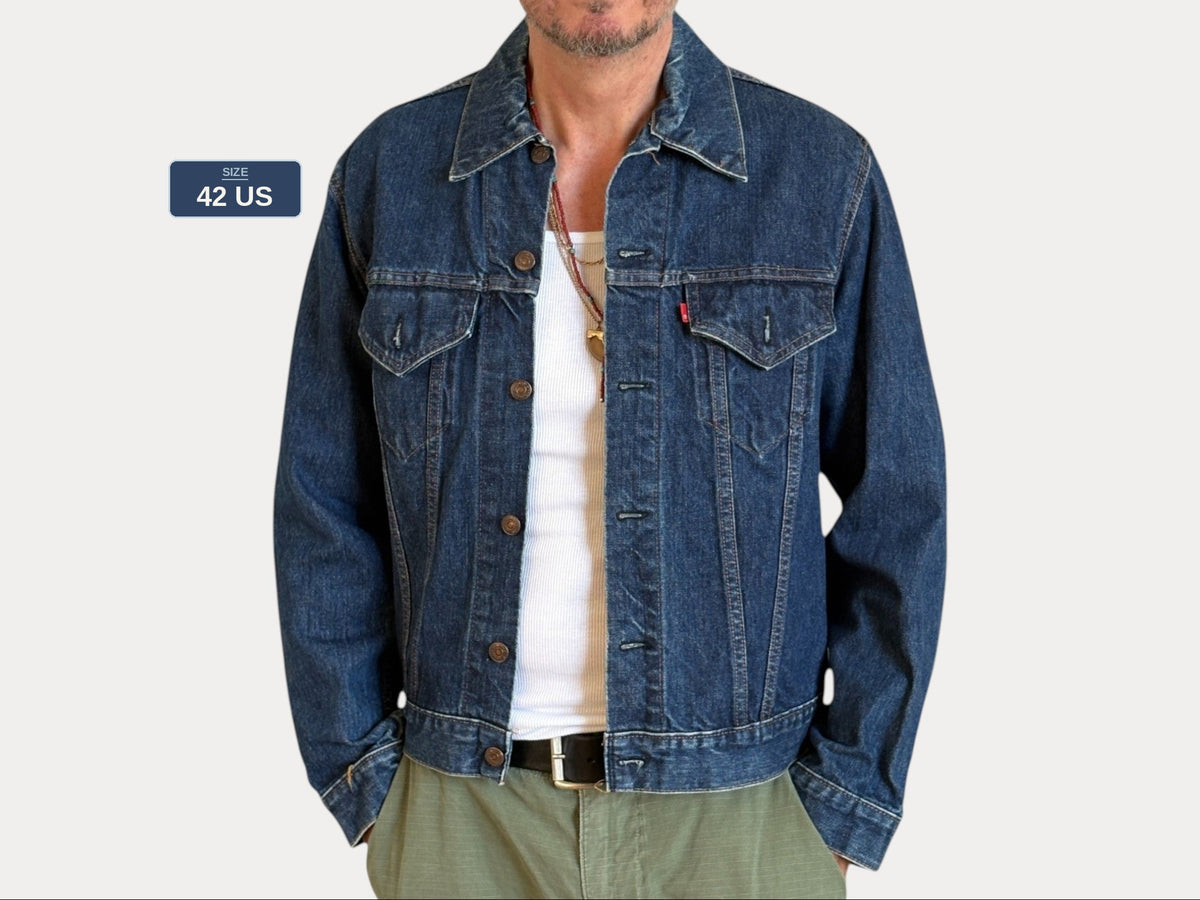 Size 42US / 52EU . Vintage 70s Levis jacket Made in USA.-AJ357 Studio