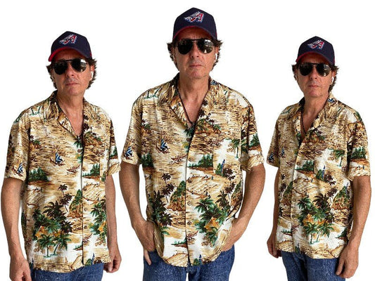 Size Large. Vintage 90s Polyester Hawaiian shirt by Kenington - USA Vintage Bcn
