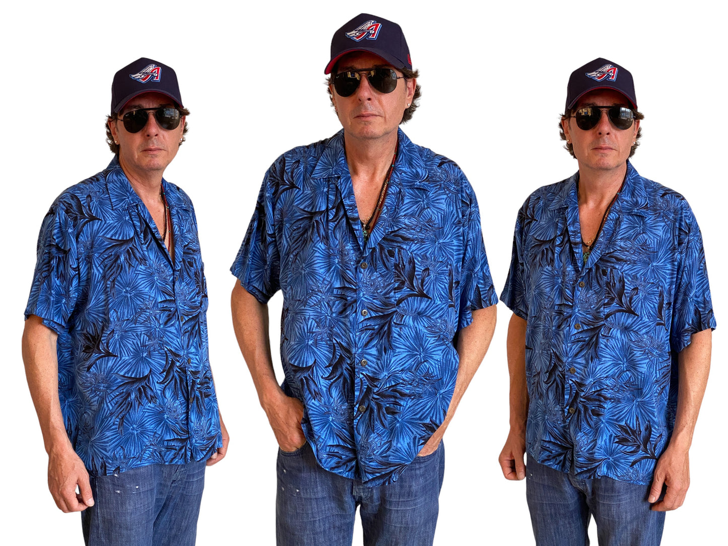 Size Large. Vintage 90s Rayon Hawaiian shirt by Pineapple Connection - USA Vintage Bcn