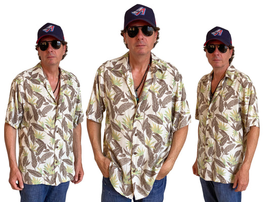 Size Large. Vintage 90s Rayon Hawaiian shirt by Morro Bay - USA Vintage Bcn