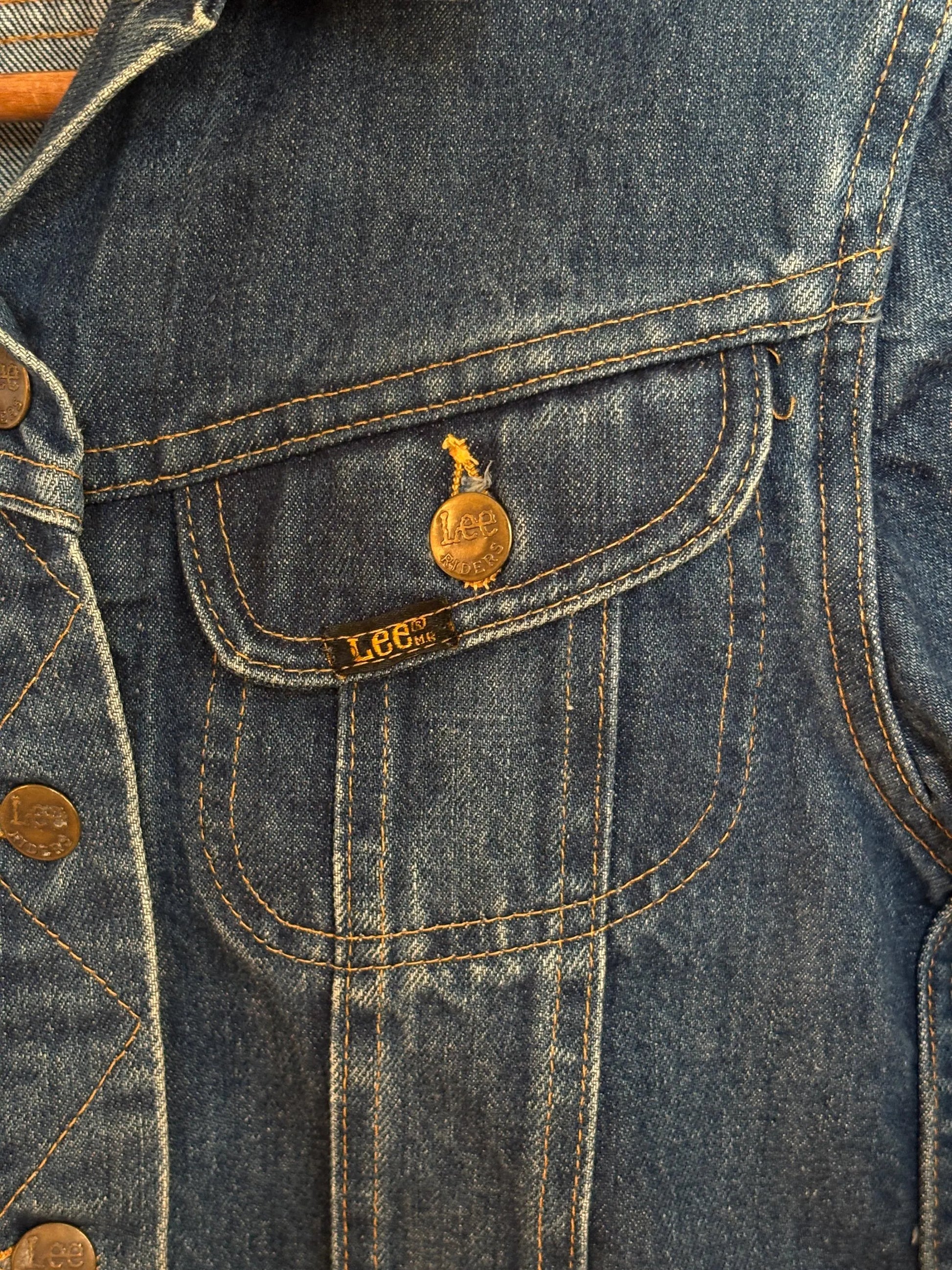 vintage levis denim jacket 1970s made in usa trucker style