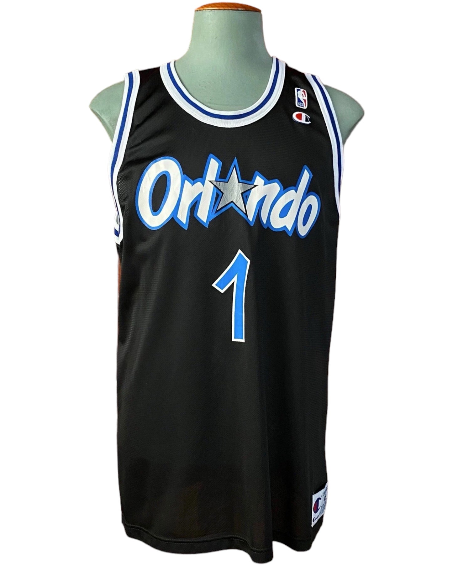 Size 48 VTG 90s Orlando Champion NBA jersey, Player Hardaway #01