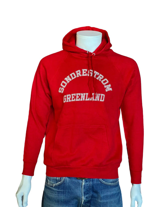 Size L. Made In USA Vintage 80s hooded sweatshirt Made by Artex. 50/50