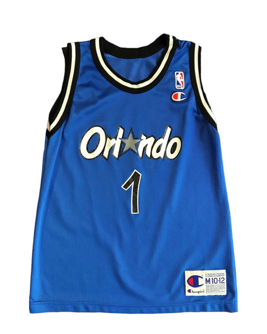 Size: Youth M .Vintage USA Champion NBA Hardaway #1 Jersey Orlando Magic