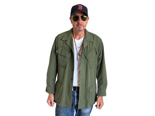 Med Reg. Authentic 1968 U.S. Army Vietnam War Jungle Jacket OG-107 – Vintage Military - USA Vintage Bcn