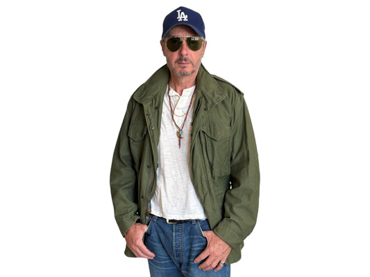 Medium Reg. Authentic 1980 US Army M-65 field jacket Military- Made by John Ownbey - USA Vintage Bcn