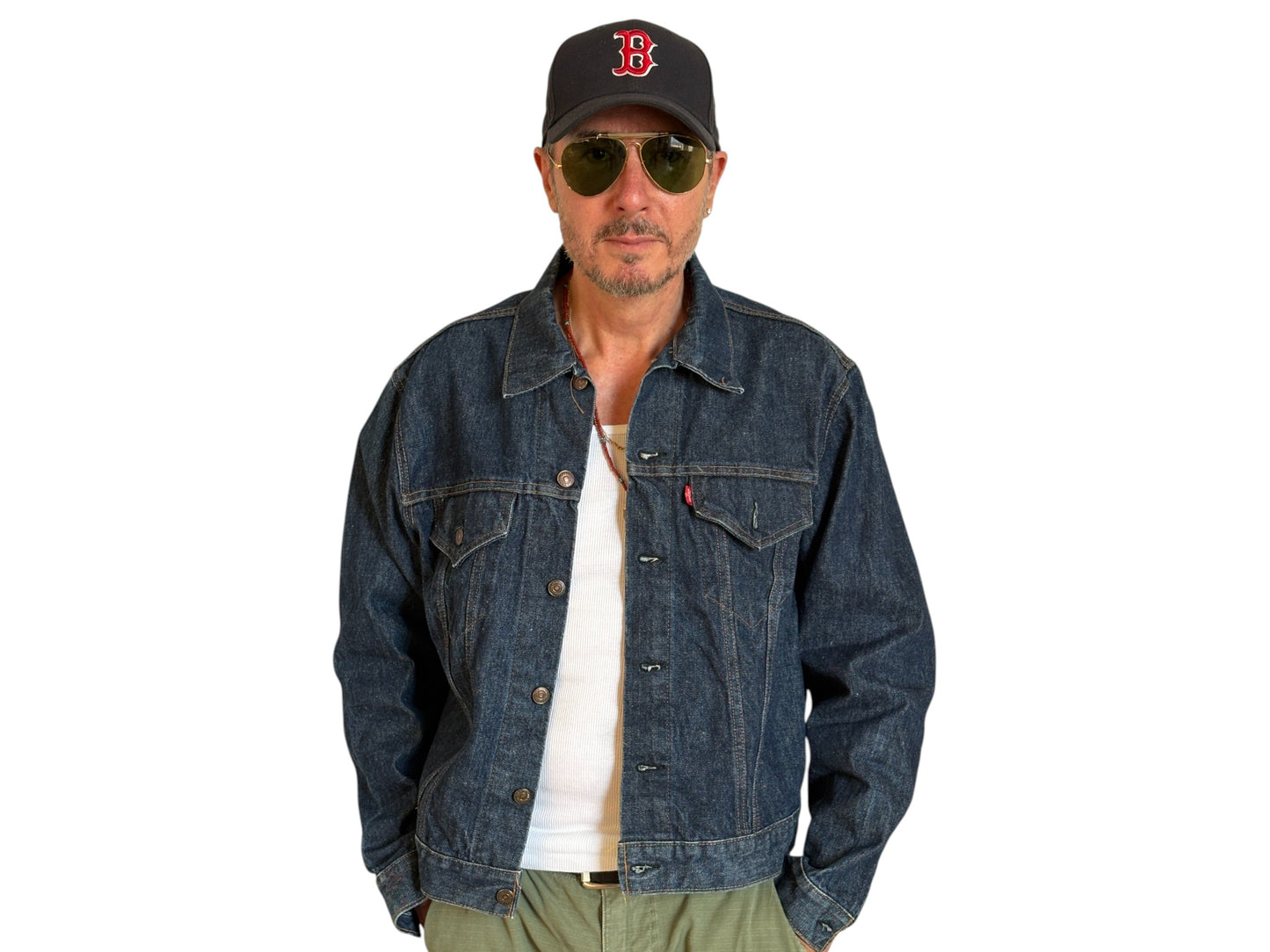 Size 46US / 56EU .Vintage 70s Levi’s Denim Jacket – 2 Pockets – Made in USA - USA Vintage Bcn