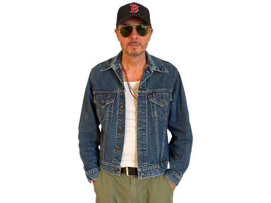 Size 42US / 52EU . Vintage 70s Levi’s Denim Jacket – 2 Pockets – Made in USA - USA Vintage Bcn