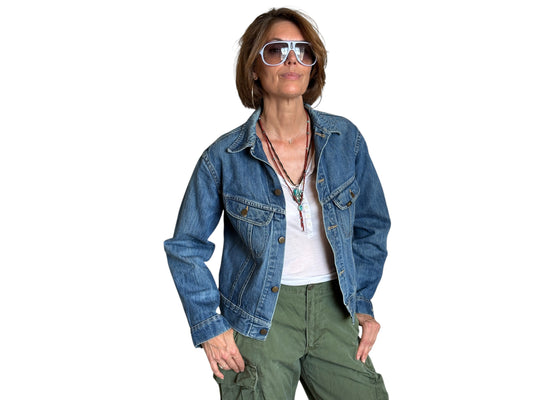 Size youth 20. Vintage 80s Lee Denim Jacket – 2 Pockets – Made in USA USA - USA Vintage Bcn