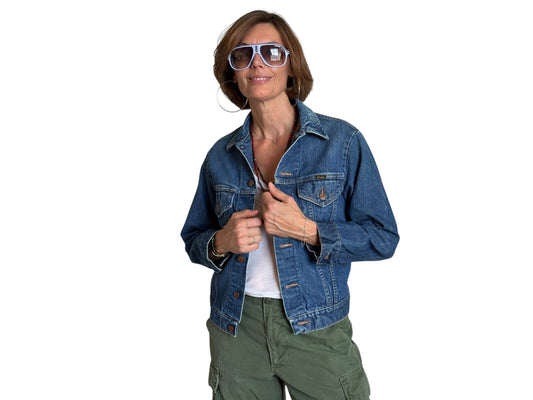 Size 36US /46EU. Vintage 70s Wrangler Denim Jacket – 2 Pockets – Made in USA - USA Vintage Bcn