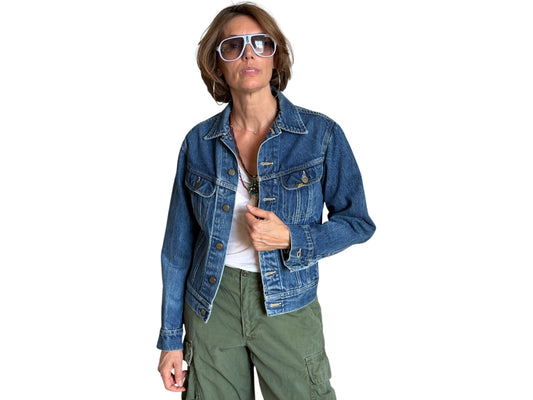 Size 36US / 46EU .Vintage 80s Lee Denim Jacket – 4 Pockets – Made in USA - USA Vintage Bcn
