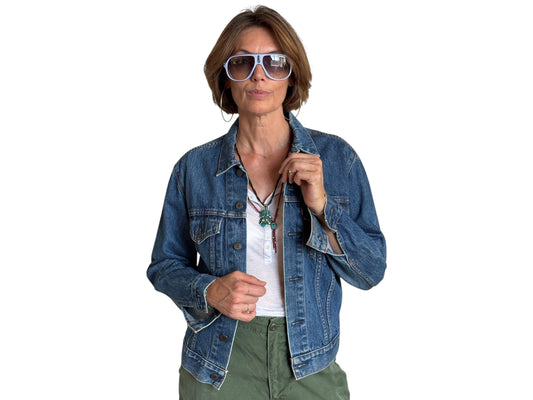 Size 38US/48EU .Vintage 70s Levi’s Denim Jacket – 2 Pockets – Made in USA - USA Vintage Bcn