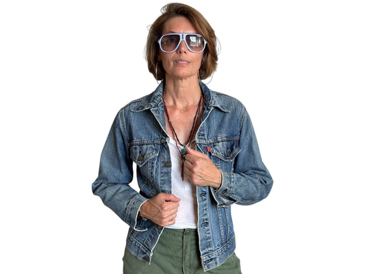 Size 36-38US / 46-48EU .Vintage 70s Levi’s Denim Jacket – 2 Pockets – Made in USA - USA Vintage Bcn