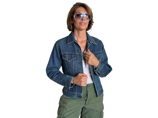 Size 34US / 44EU .Vintage 70s Levi’s Denim Jacket – 2 Pockets – Made in USA - USA Vintage Bcn