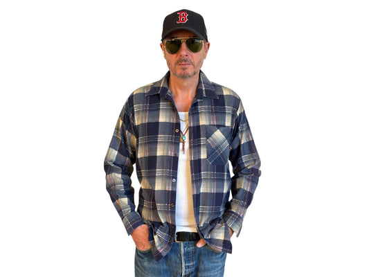 Size Med. Vintage 80s Flannel Plaid Shirt – Retro Grunge Workwear - USA Vintage Bcn