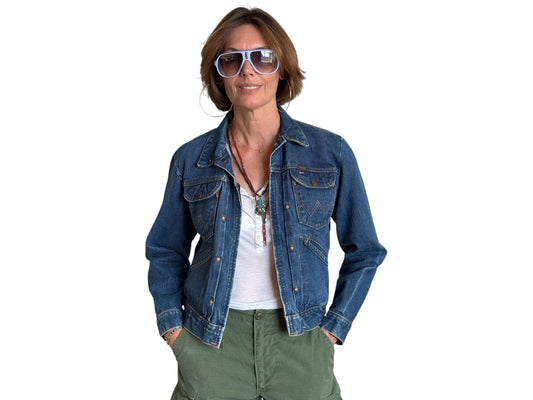 Size 40US . Authentic early 60s 24 MJZ Wrangler jacket – Made in the USA - USA Vintage Bcn