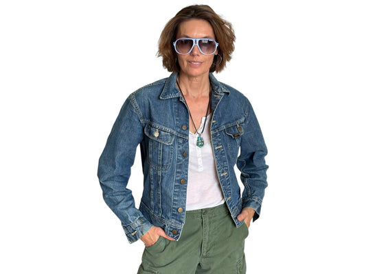 Size 36US / 46EU Vintage 70s Sanforized Union Made Lee 101 J Jacket Made in USA - USA Vintage Bcn