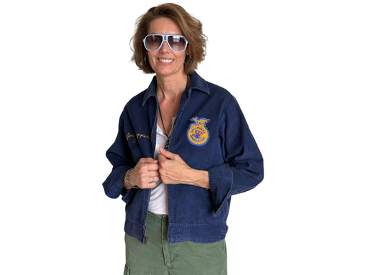 Size 38US / 48EU. Vintage 70s Illinois Future farmer of America jacket. Made in USA - USA Vintage Bcn