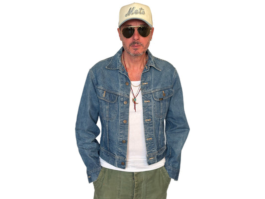 Size 40US / 50EU Vintage 80s Lee Union Made Denim Shirt – 2 Pockets – Made in USA - USA Vintage Bcn