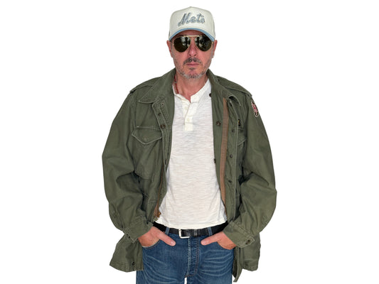 Med Long. Authentic 5th Army Vintage US Army M-51 OG-107 jacket. Military - USA Vintage Bcn