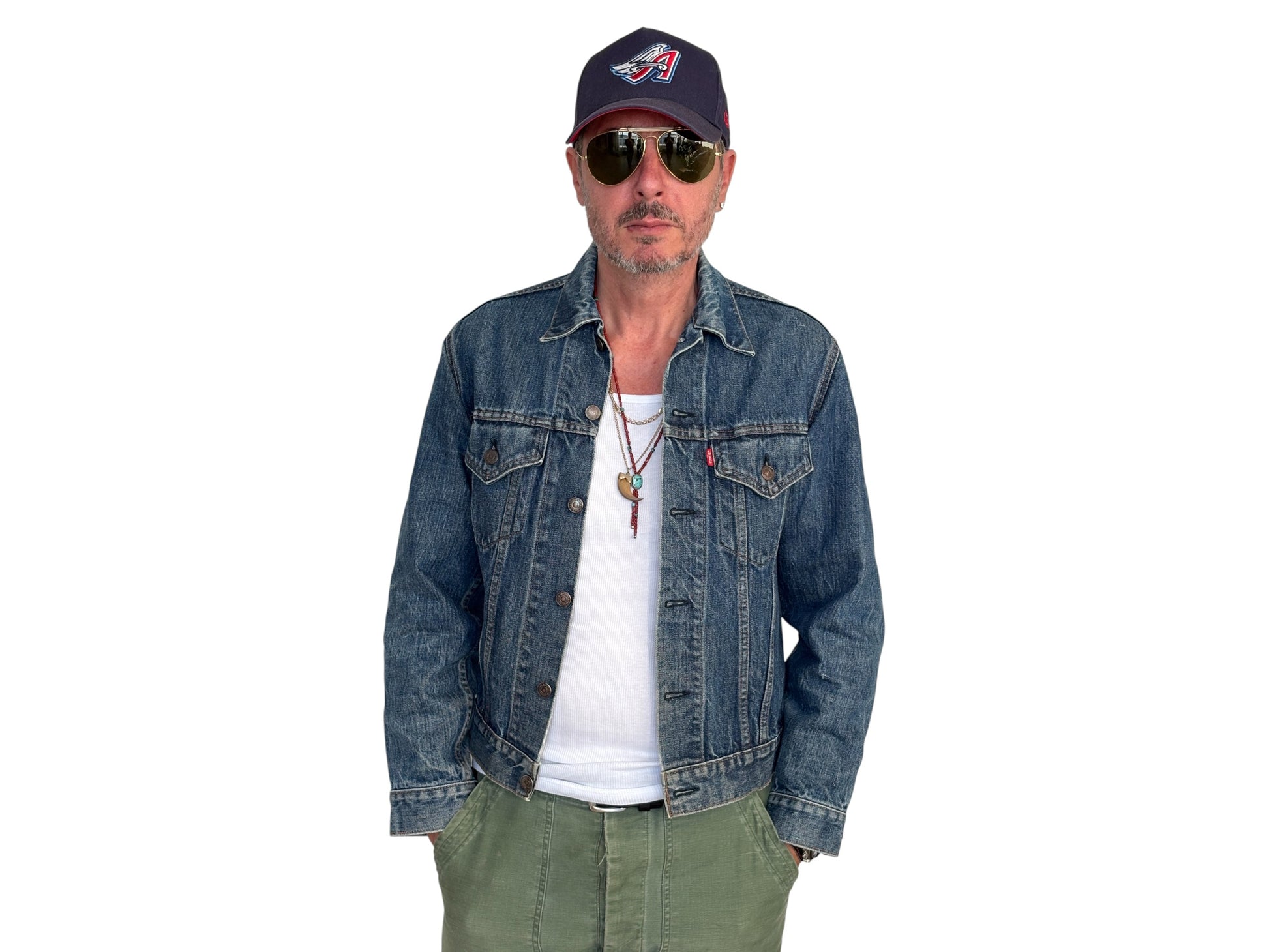 Size 38US / 48EU. Vintage Early 70s 2 pocket Levi’s Denim Jacket 70505 – Single Stitch, Made in USA - USA Vintage Bcn
