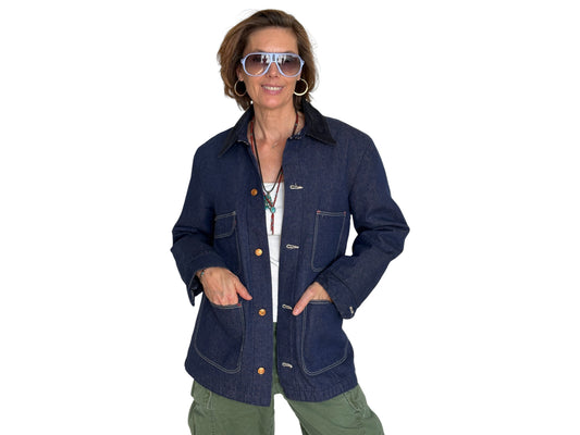 Size 38US / 48EU. Vintage Denim Chore Jacket – Lined-