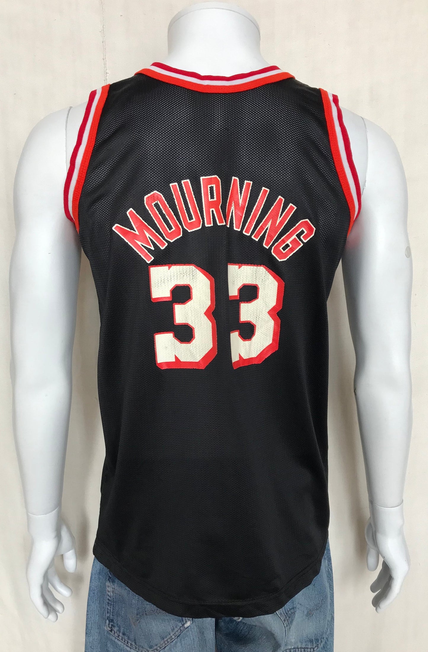 Size Youth XL. Vintage 90s Champion Alonzo Mourning Jersey Miami Heat #33 NBA