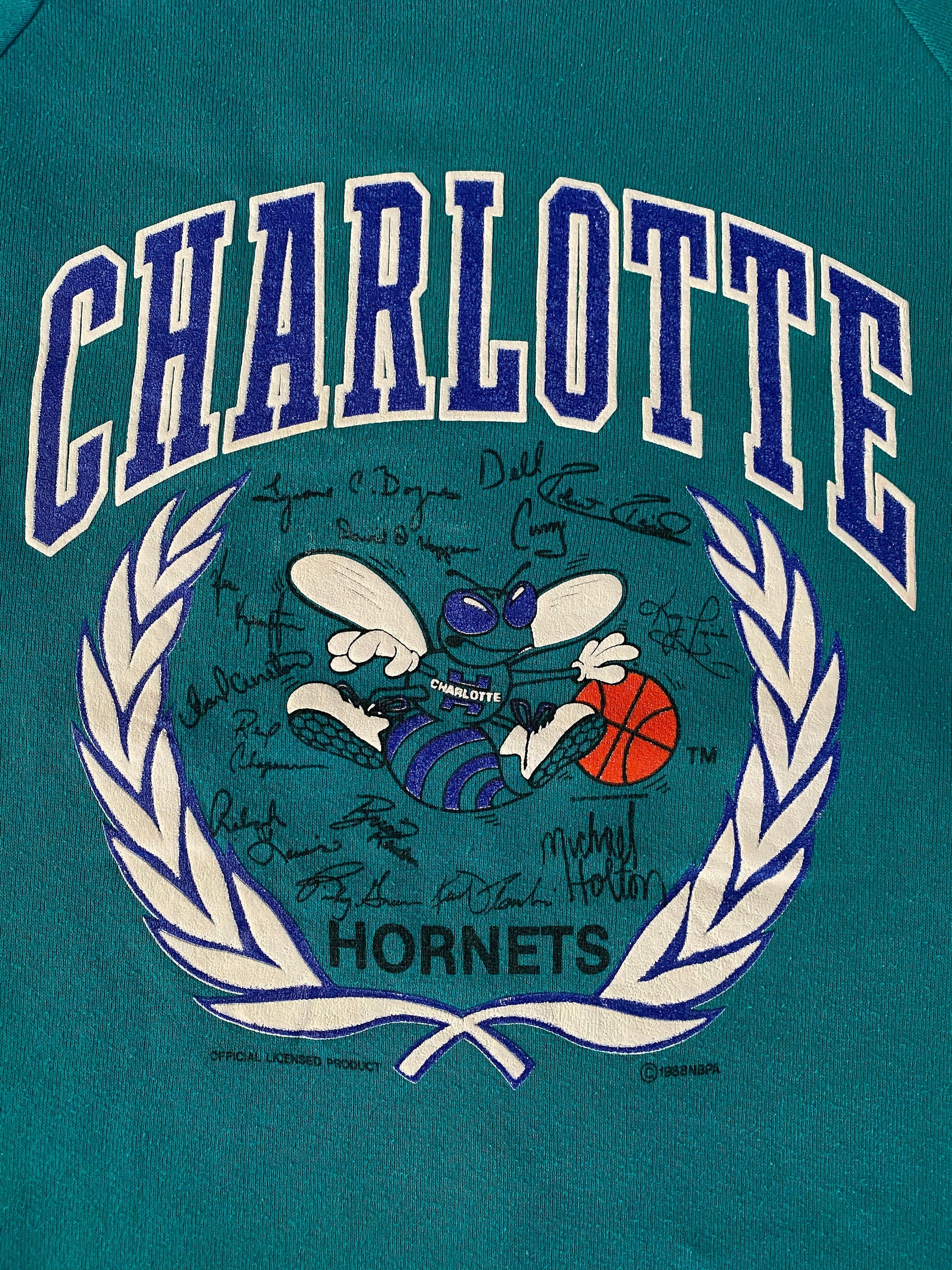 Vintage 80s Charlotte NBA Sweatshirt - Size L | Made in USA by Jerzees