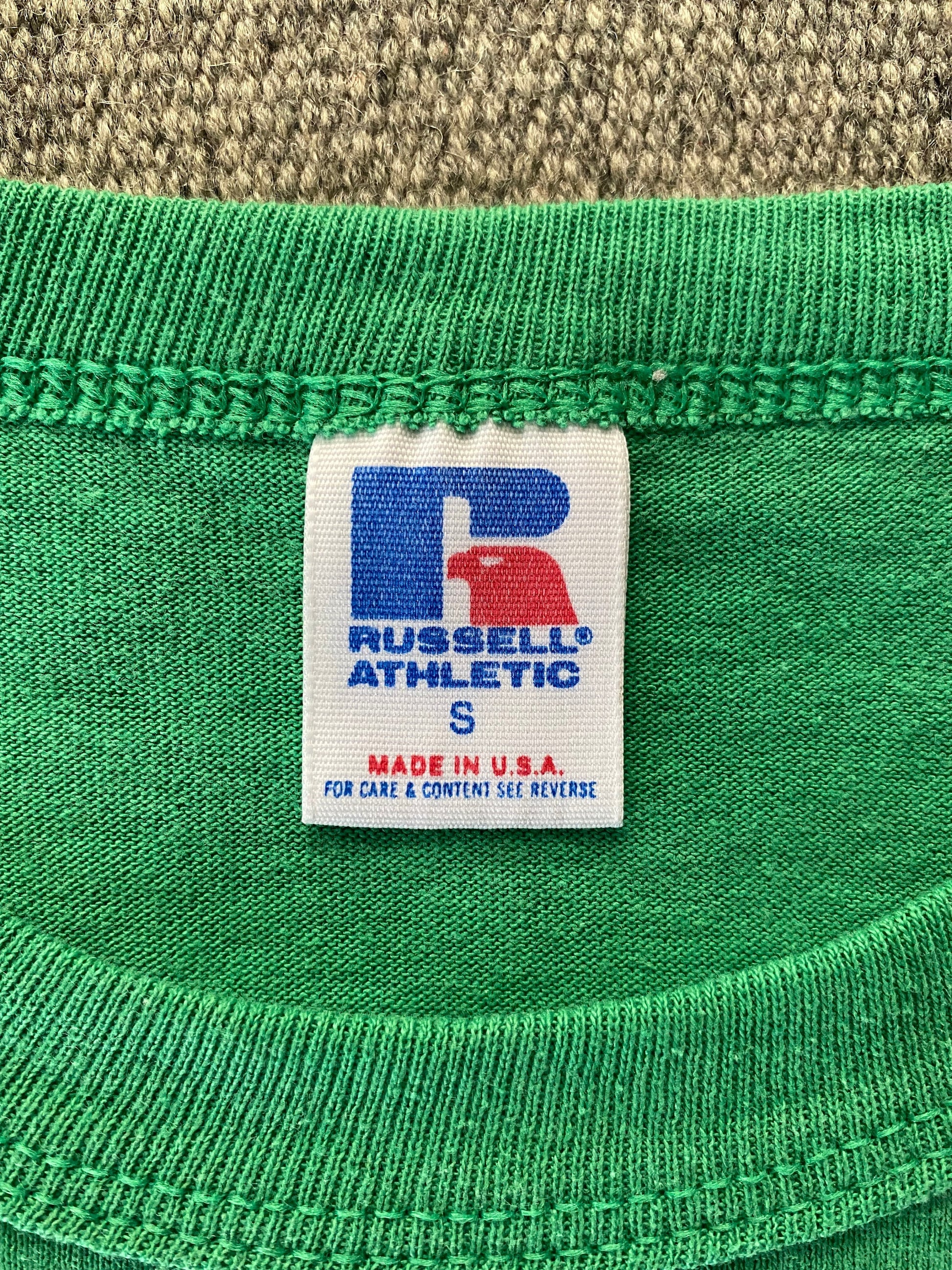Vintage 80s Basketball T-shirt 50/50 Made in USA by Russell - Size S