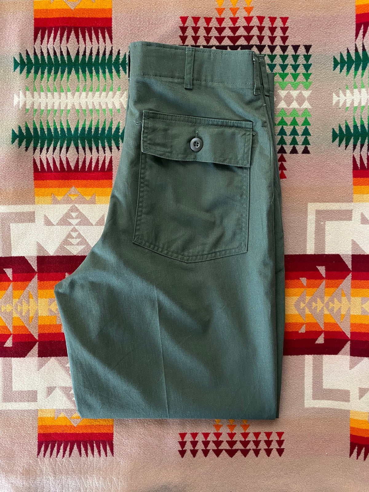 Authentic Vintage 1991 US Army OG-507 Fatigue Pants 31X30 | Classic Military Wear-AJ357 Studio