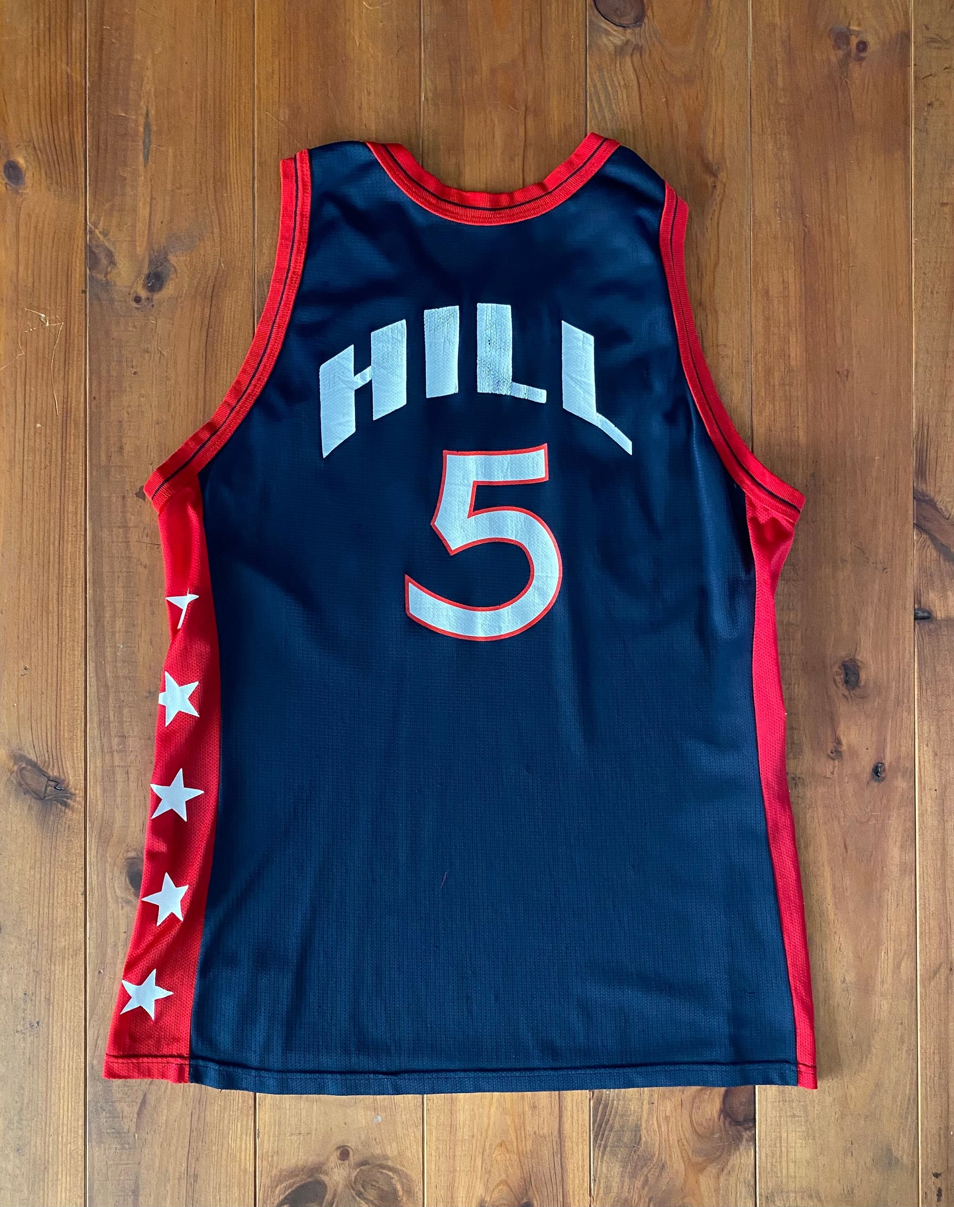 Vintage 90s USA Team Champion NBA jersey, Size 48, Hill #05