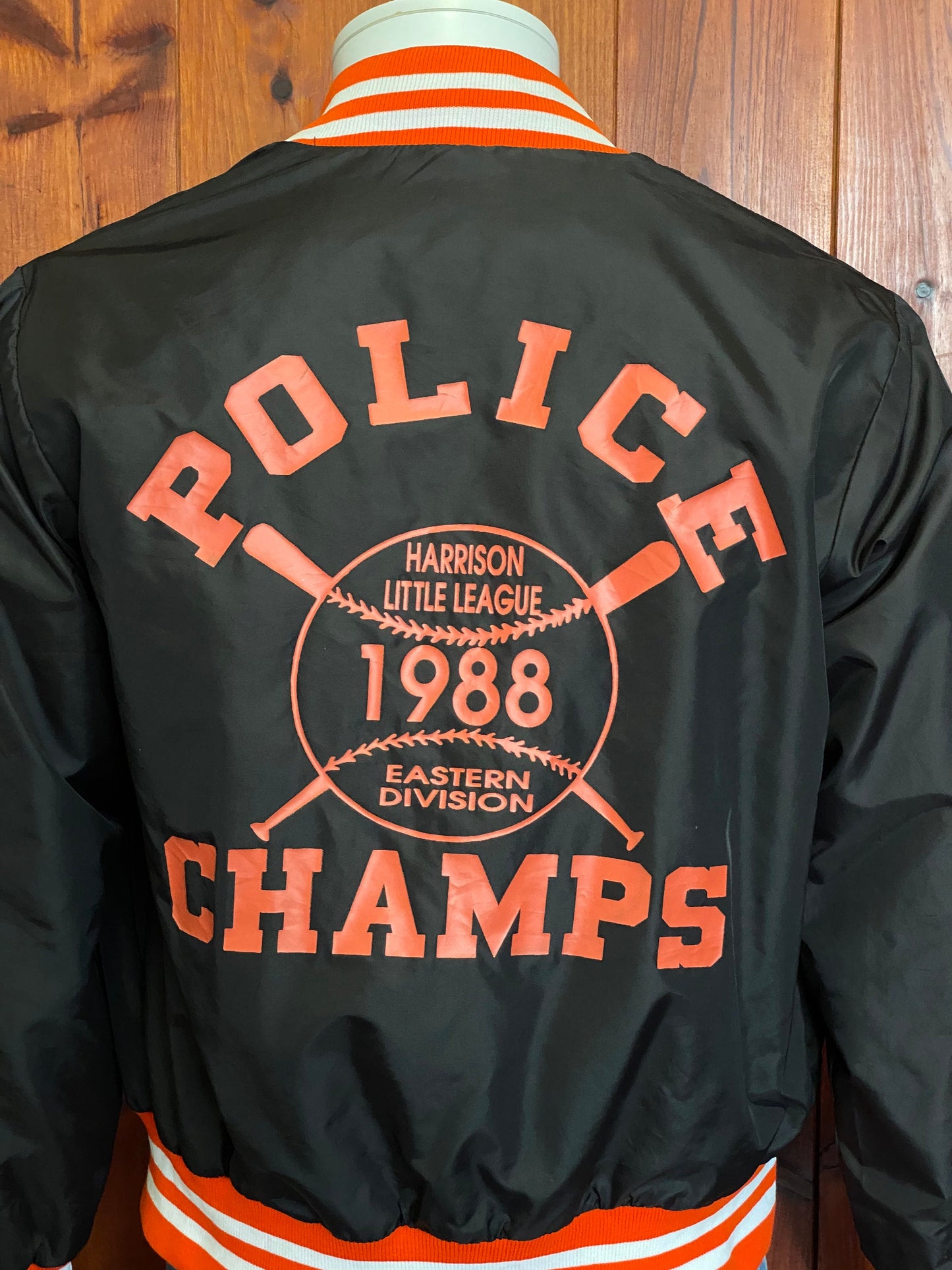 Size S. Made In USA Vintage Nylon Baseball jacket