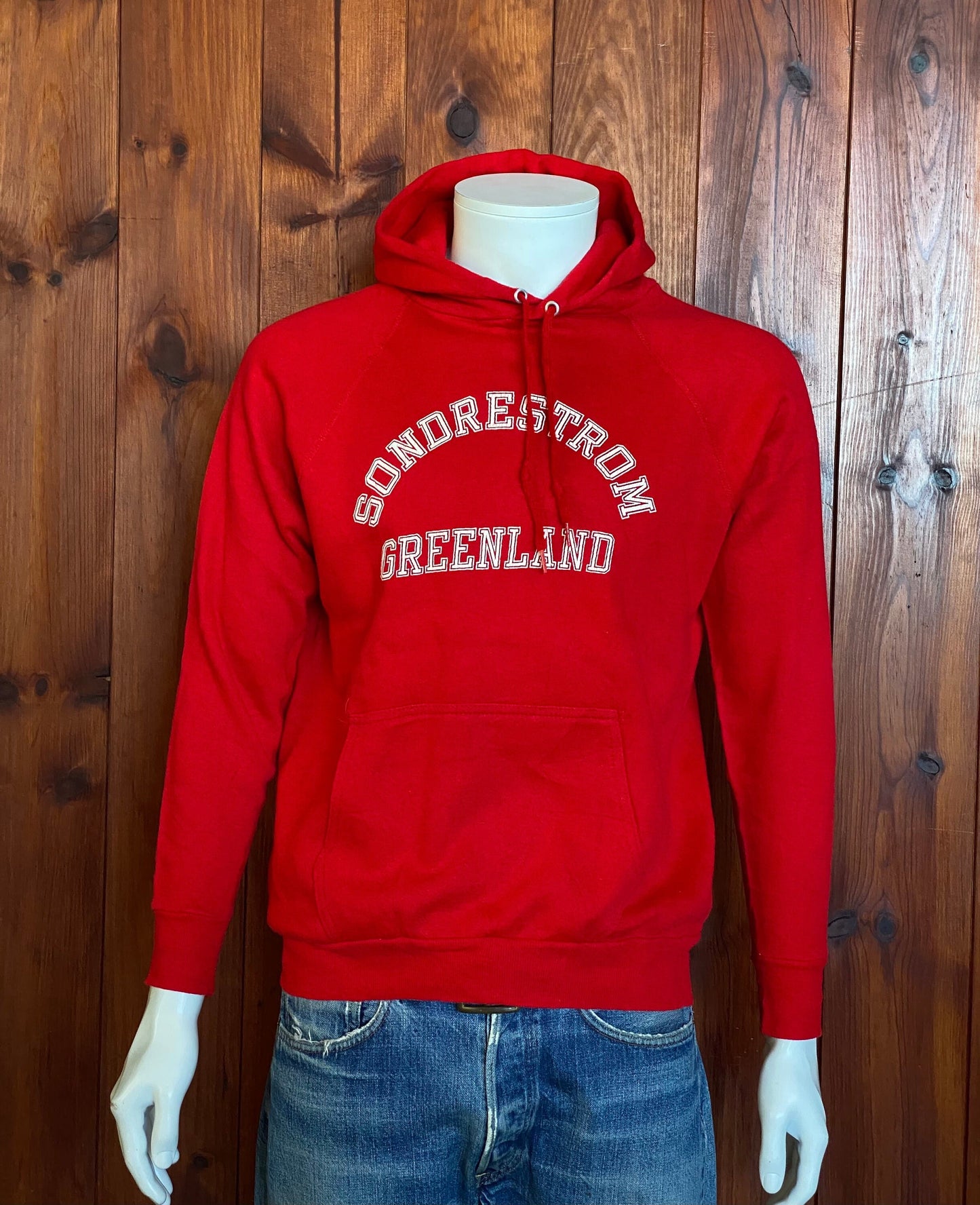 Size L. Made In USA Vintage 80s hooded sweatshirt Made by Artex. 50/50