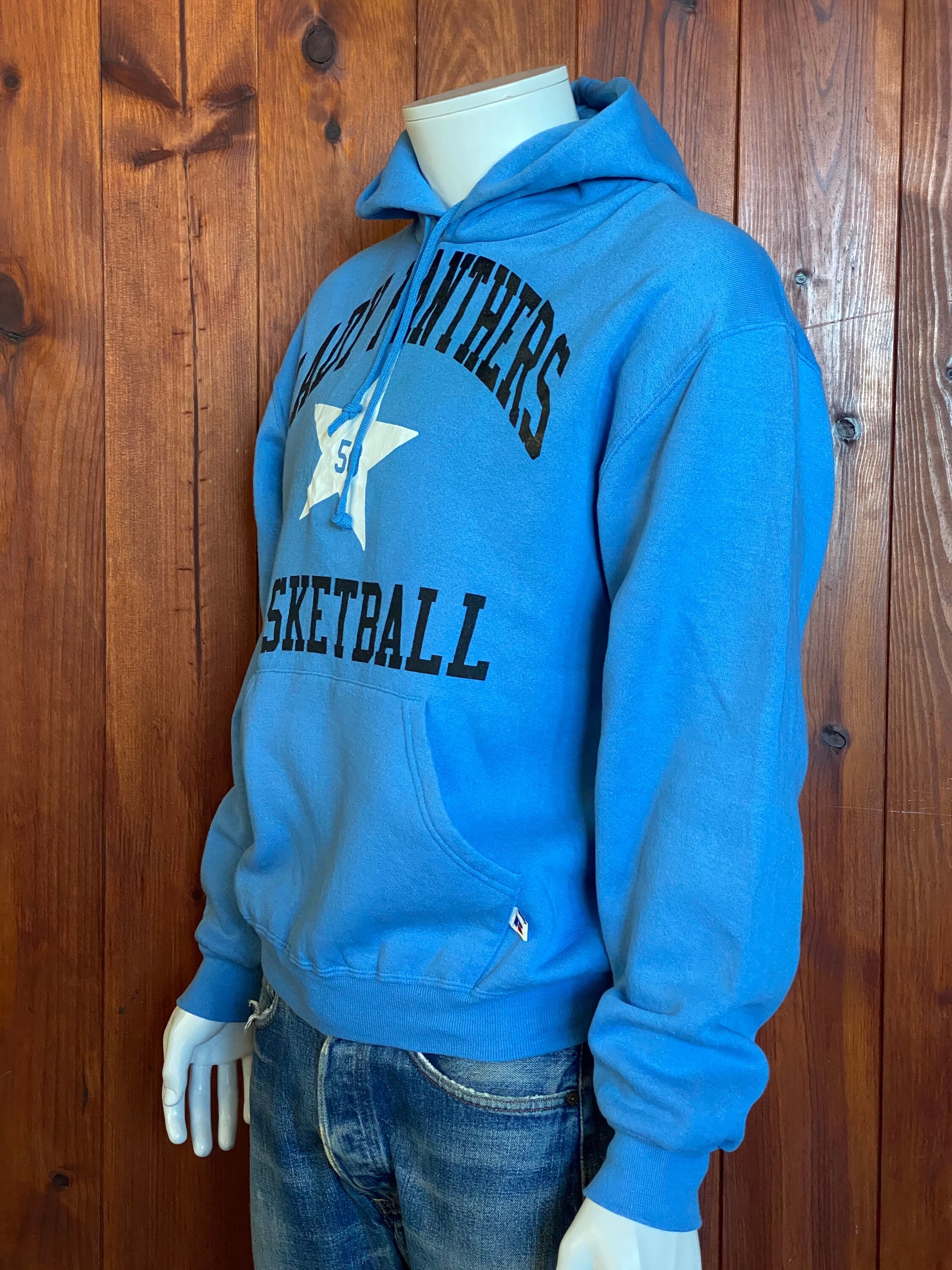 Vintage 90s Russell Athletic Hooded Sweatshirt - Size M | USA Vintage BCN