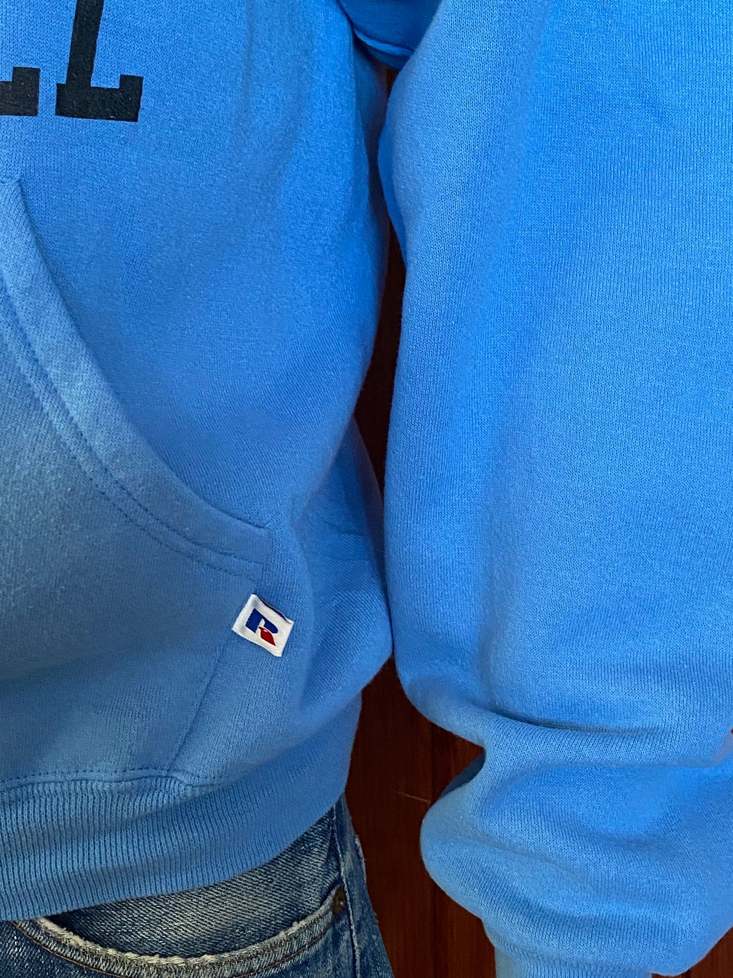 Vintage 90s Russell Athletic Hooded Sweatshirt - Size M | USA Vintage BCN